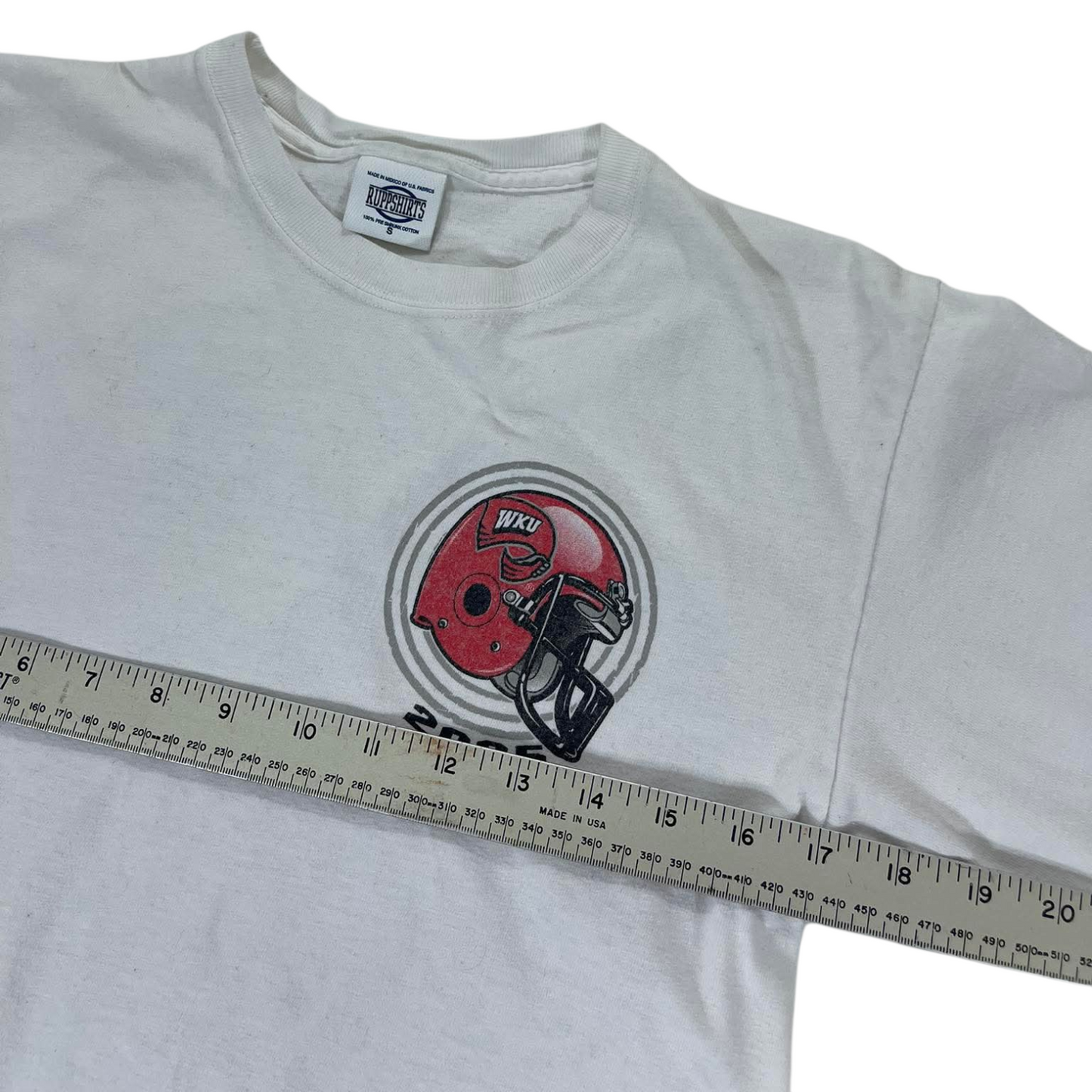2005 WESTERN KENTUCKY HILLTOPPERS VS. EASTERN KENTUCKY COLONELS WHITE TEE (M)