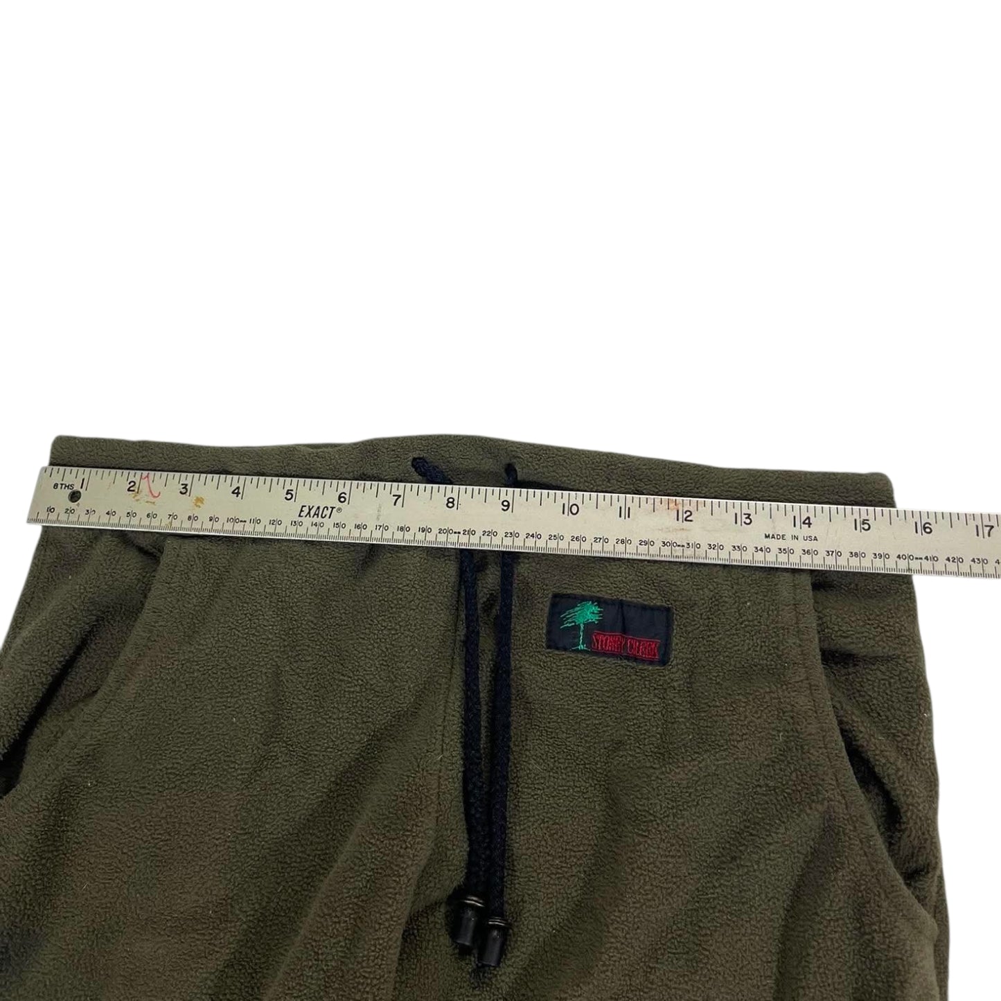 VINTAGE STONEY CREEK GREEN FLEECE SWEATPANTS (S-M)