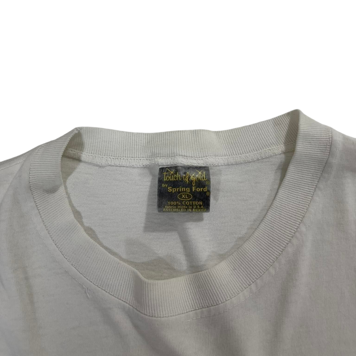 CLEVELAND INDIANS WHITE COTTON T-SHIRT (L-XL)