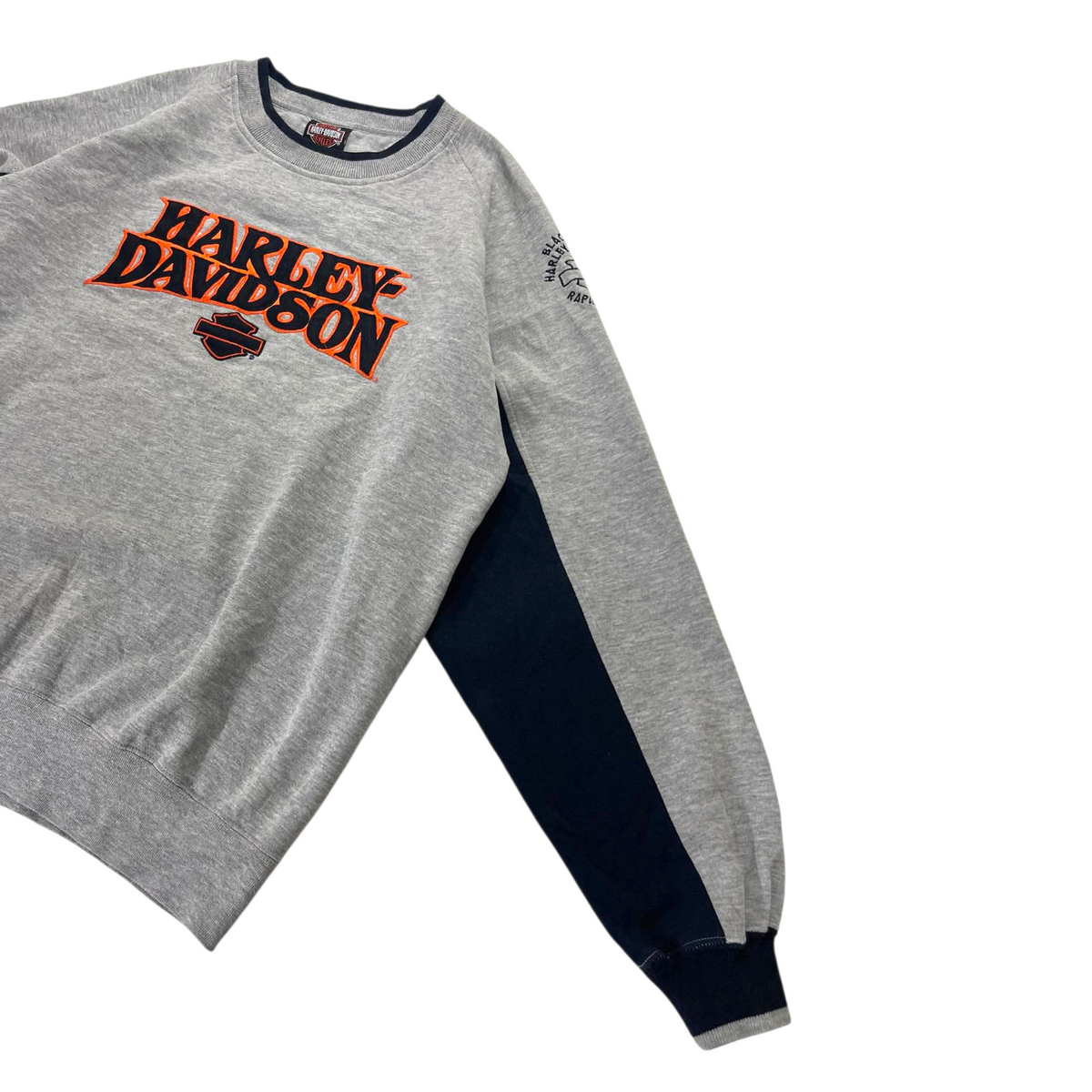 VINTAGE HARLEY DAVIDSON GRAY CREWNECK (L)