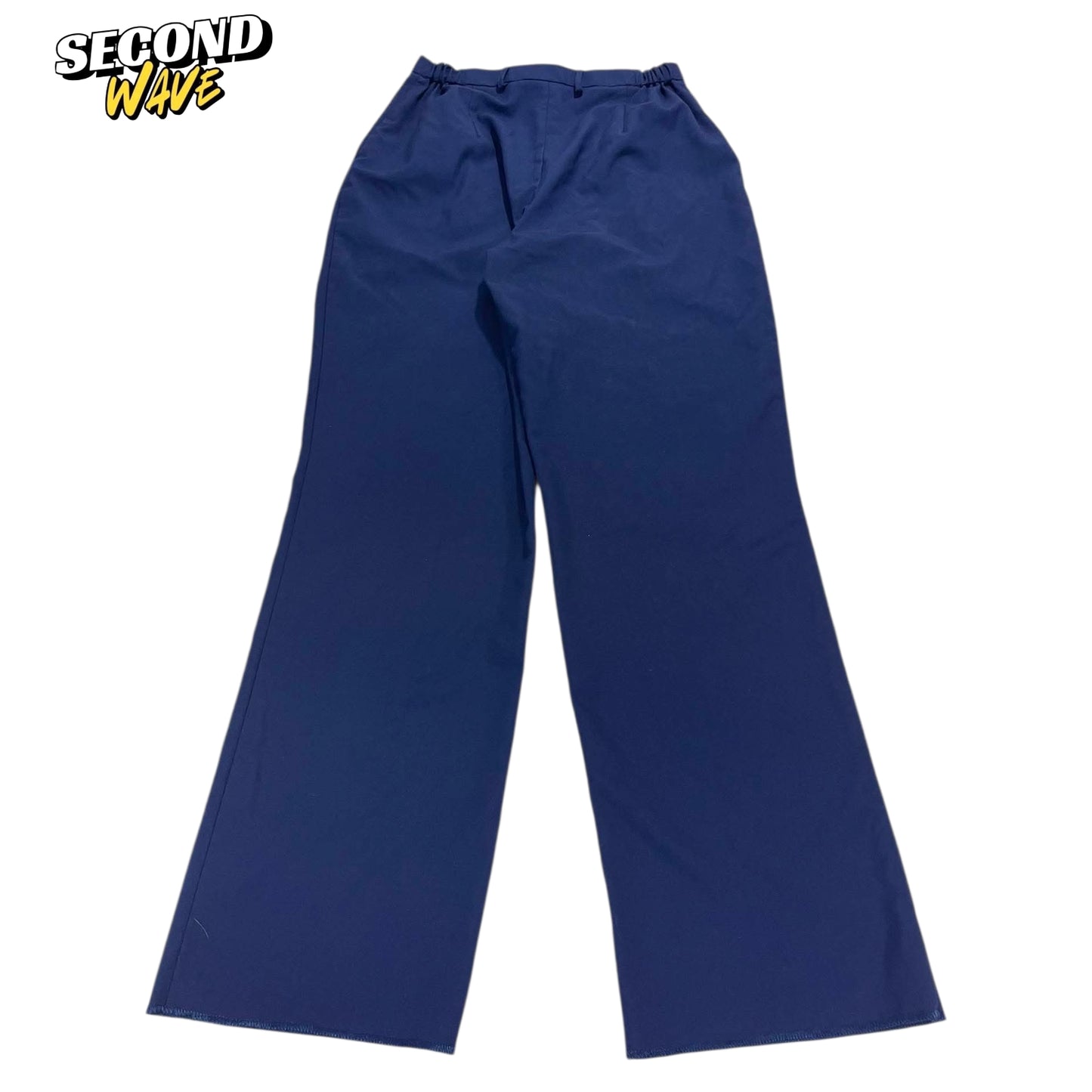 TOWN TREND NAVY BLUE WIDE LEG PANTS (32)