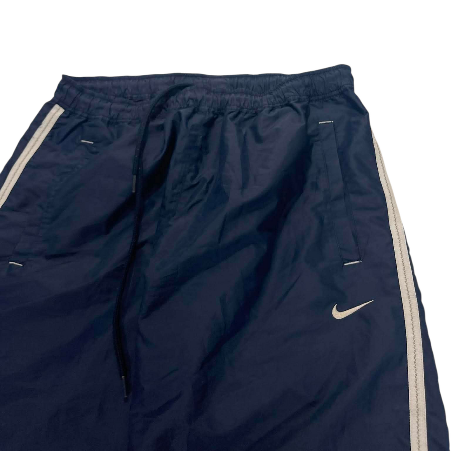 NIKE NAVY BLUE TRACK PANTS ⁵ (L)