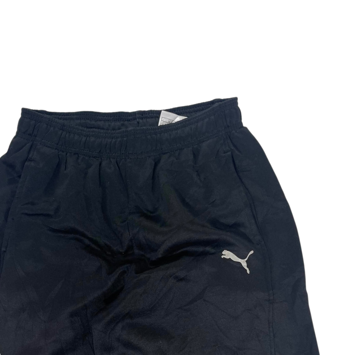 PUMA BLACK BAGGY TRACK PANTS (L)