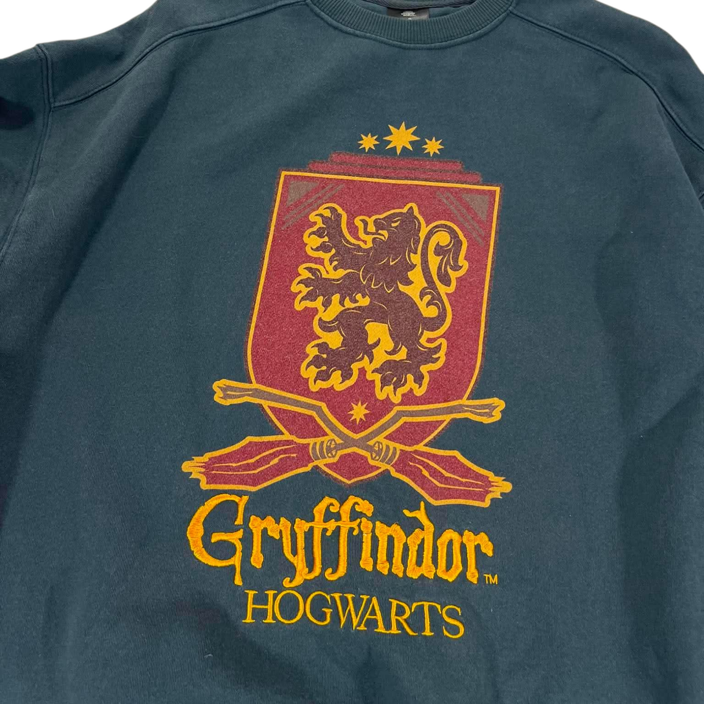 EMBROIDERED HARRY POTTER GREEN GRYFFINDOR CREWNECK (XXL)