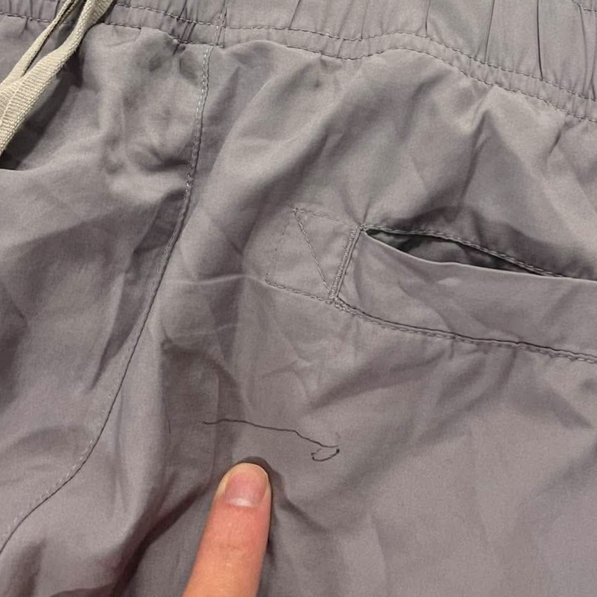 Y2K NIKE BAGGY GRAY TRACK PANTS¹ (M)