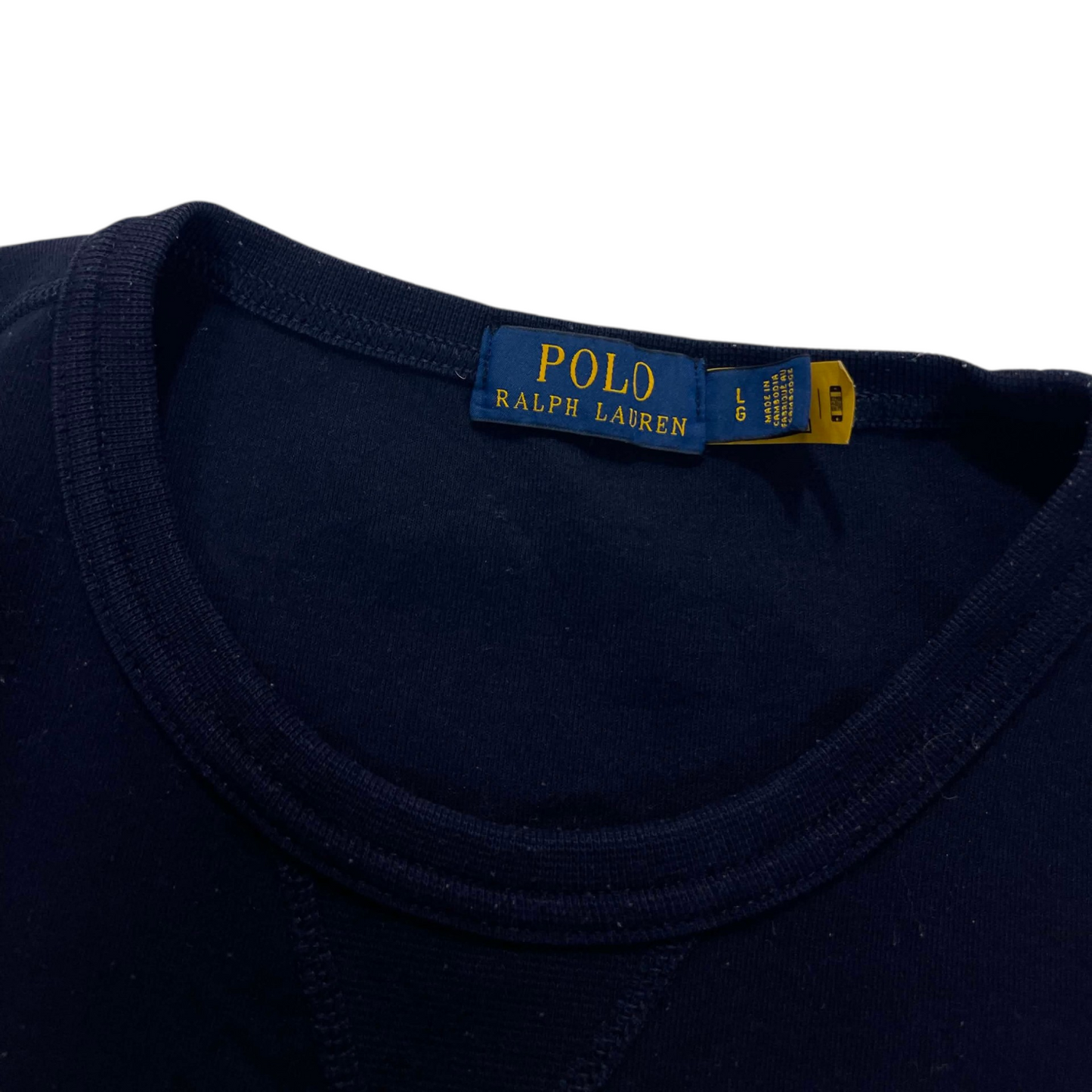 BIG PONY POLO RALPH LAUREN NAVY BLUE CREWNECK (L)