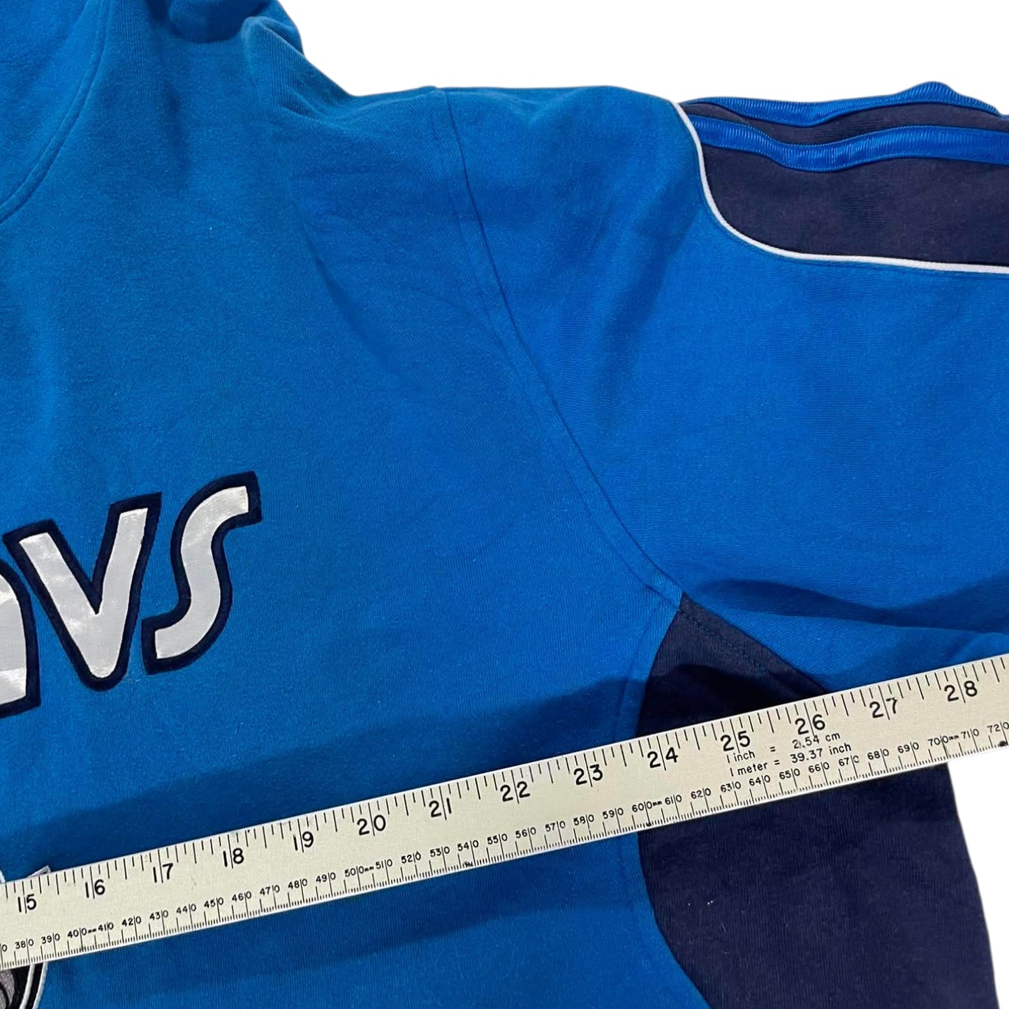 VINTAGE ADIDAS DALLAS MAVERICKS BLUE HOODIE (XL-XXL)