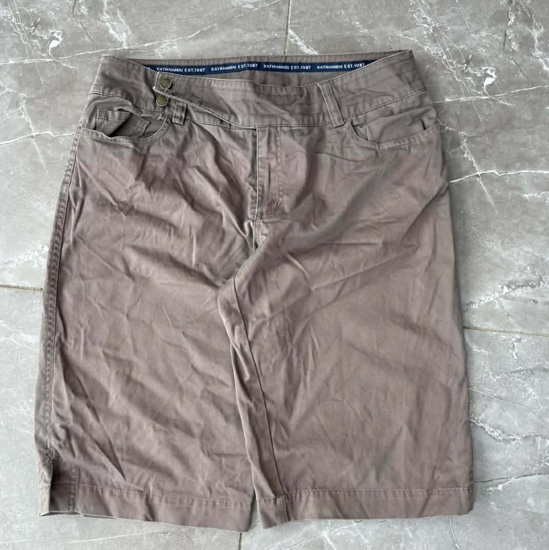 Y2K KATHMANDU BROWN CARGO SHORTS (14)
