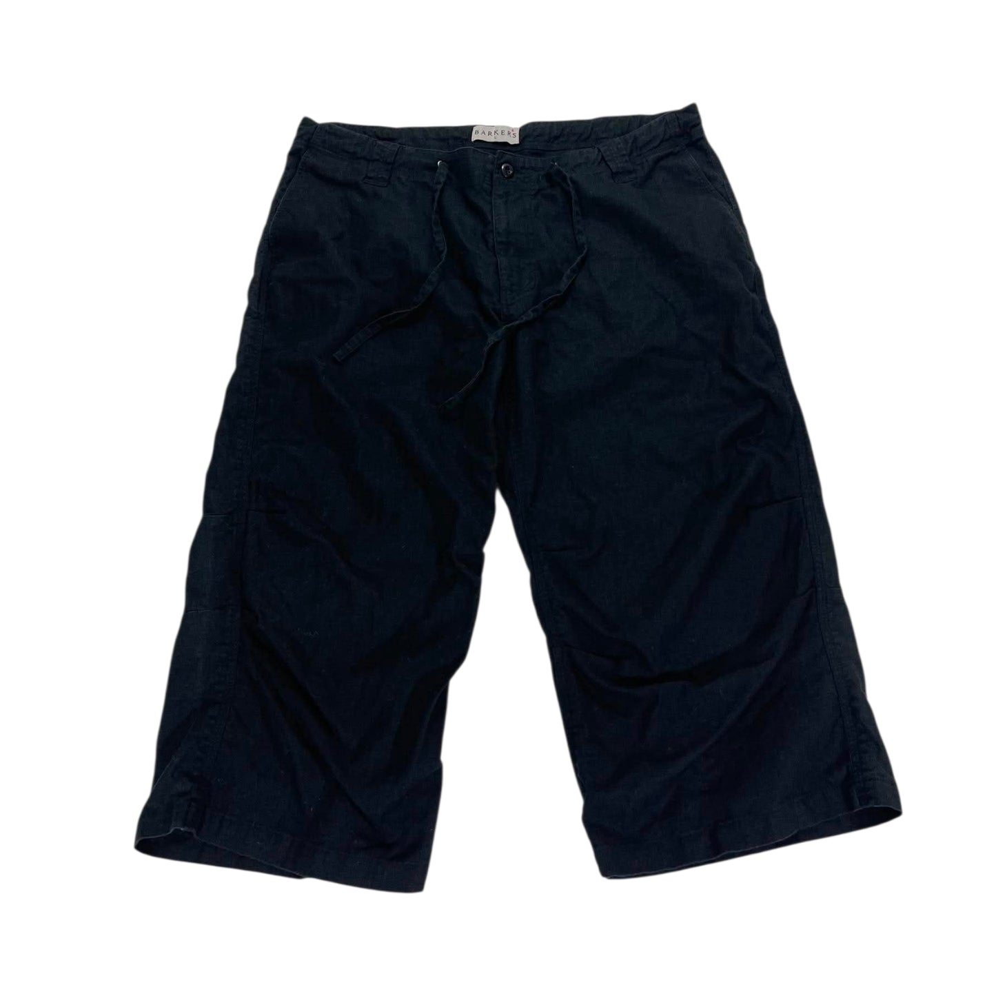 BARKERS LONG BLACK CARGO SHORTS (38)