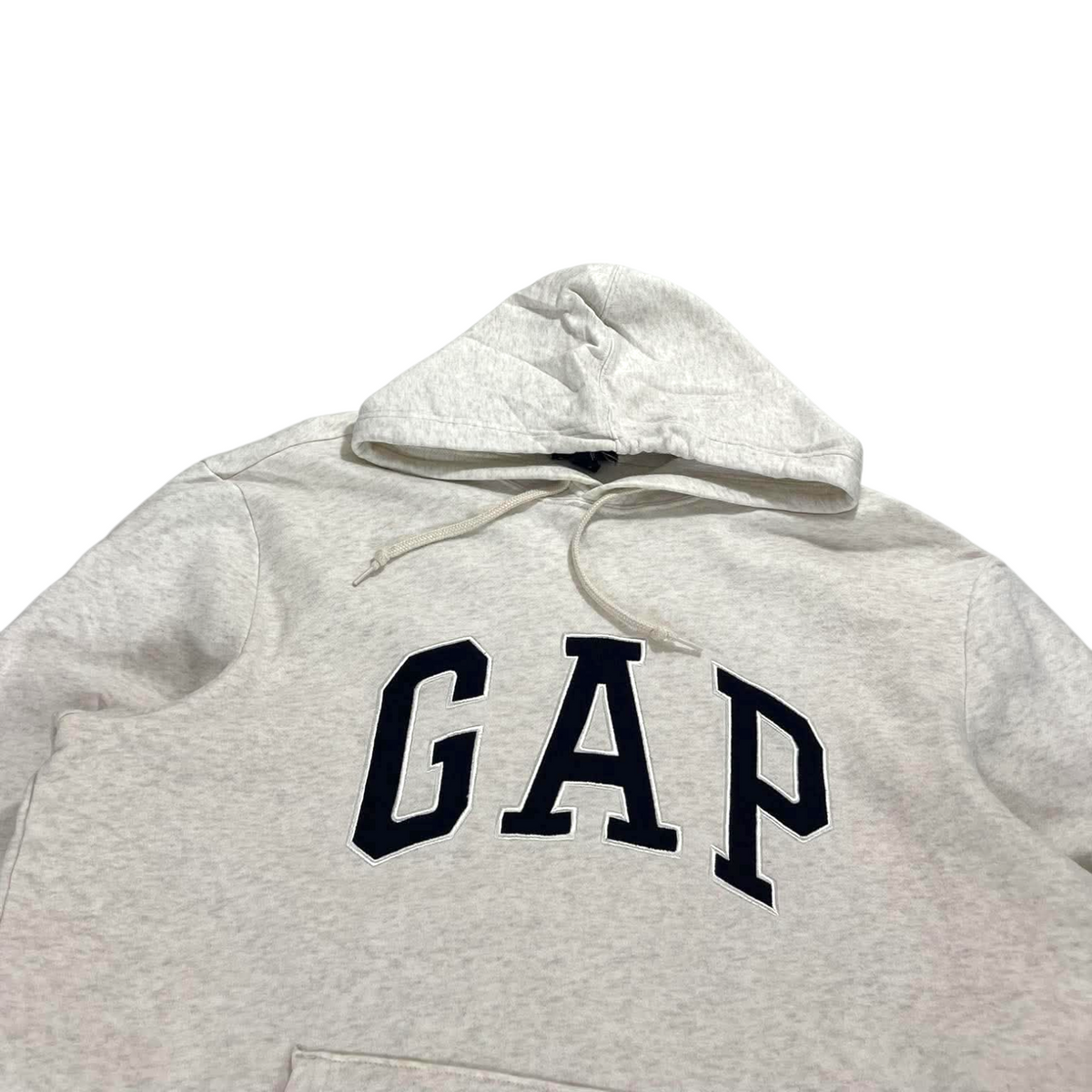 Y2K CREAM GAP GRAY HOODIE (L)