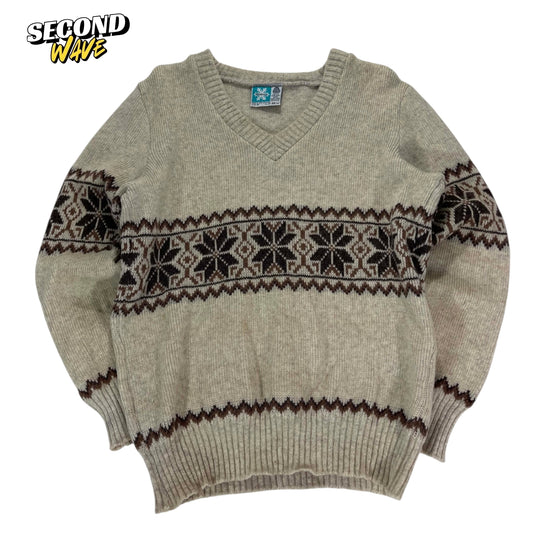 VINTAGE 90S 100% PURE WOOL NEW ZEALAND MADE SWEATER (M)