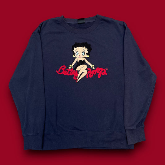 BETTY BOOP EMBROIDERED CREWNECK (M/L)