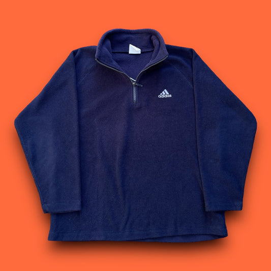 VINTAGE ADIDAS QUARTERZIP FLEECE ( M)