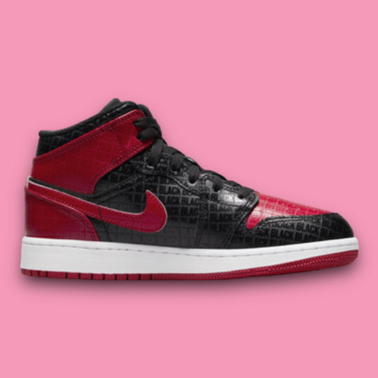 JORDAN 1 MID BRED TEXT