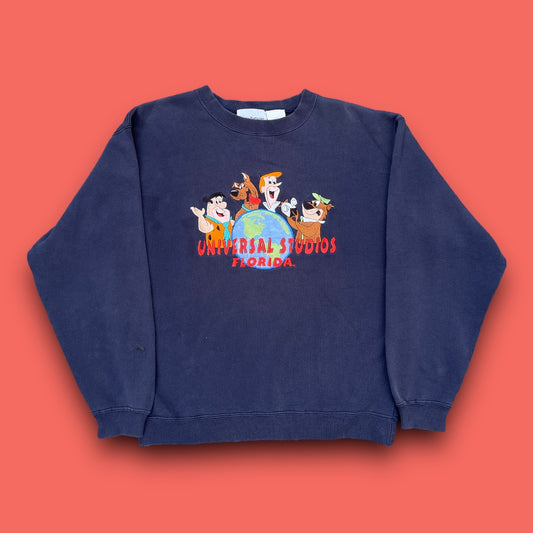 VINTAGE EMBROIDERED FLIN CREWNECK (S/M)