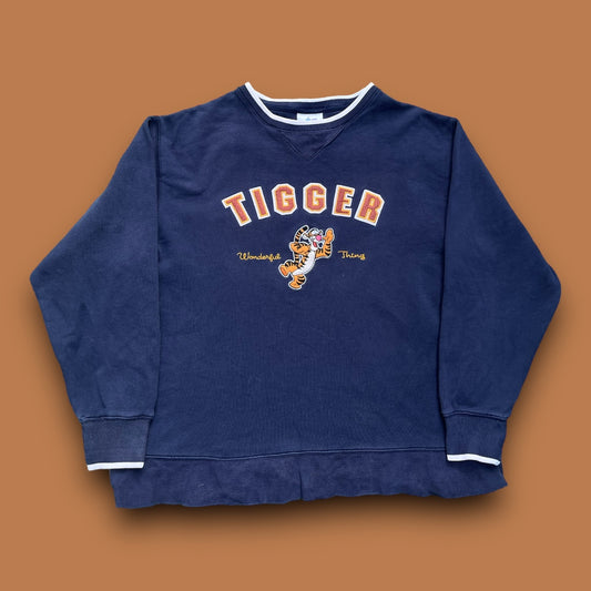 VINTAGE EMBROIDERED TIGGER CREWNECK (L)